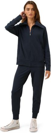 Pact Organic Cotton CloudKnit Zip Jacket in Midnight Blue at Nordstrom, Size Small