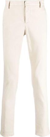 Dondup Slim-fit Broeken - Heren - Slim Fit Broeken - Wit - W34 - Broeken