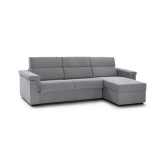 Dmora Dmora - Sof&aacute; Cama Con Pen&iacute;nsula Zara, Sof&aacute; Esquinero Transformable Para Sal&oacute;n, Acolchado, Desenfundable, Calidad 100% Made In Italy, 285x160 H100 Cm, 