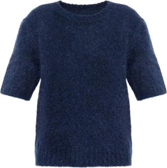 Samsøe & Samsøe Sajeanne top met korte mouwen - Blauw