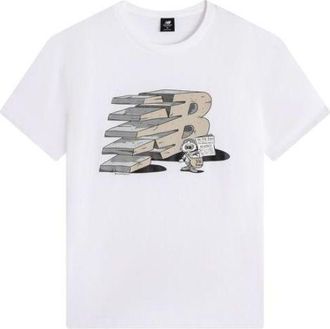 New Balance 3D Logo T-Shirt Asia Sizing White AMT21568-WT