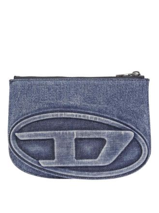 Diesel Denim Small Shoulder Bag With Embossed Logo