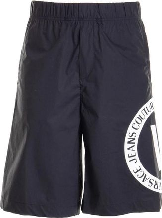 Versace Jeans Couture Zwarte Sweat Shorts 74Gad 106N0091899 - Heren - Korte Broeken - Zwart - XL - Korte Broeken