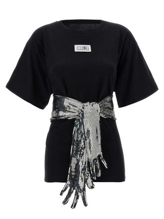 Maison Margiela MM6 Maison Margiela Zwart Katoenen T-Shirt