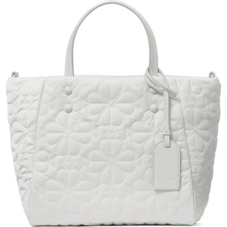Kate Spade New York small tilly quilted tote in White Dove at Nordstrom