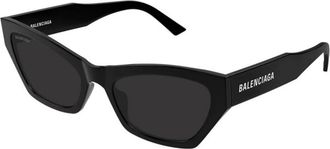 Balenciaga Cat-eye Zonnebril - Dames - Zonnebrillen - Zwart - 56 MM - Nylon - Accessoires