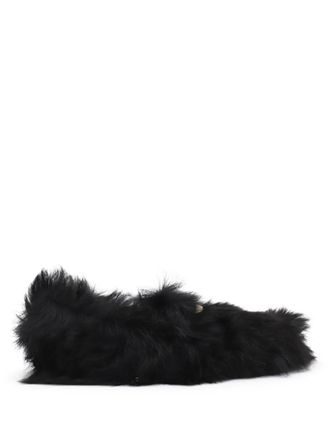 Tod's faux-fur loafers - Black