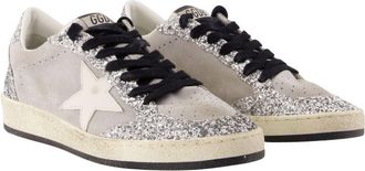 Golden Goose Womens Ball Star Sneakers - Golden Goose Deluxe Brand Leather Grey Calfskin Shoes