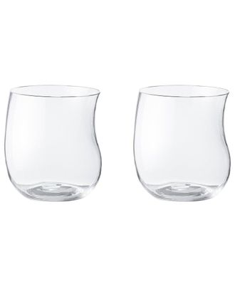Georg Jensen Set Of 2 Cobra Low Tumbler Glasses
