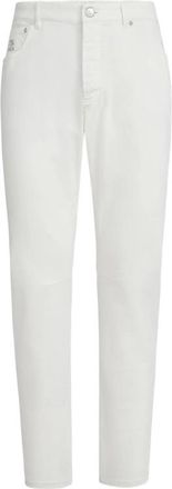 Brunello Cucinelli Garment-dyed Comfort Denim Five-pocket Trousers