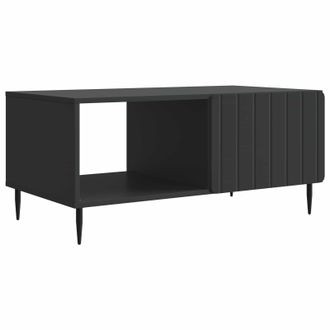 vidaXL Mesa De Centro Negro 90 X 50 X 40 Cm Madera De Ingenier&iacute;a Vidaxl