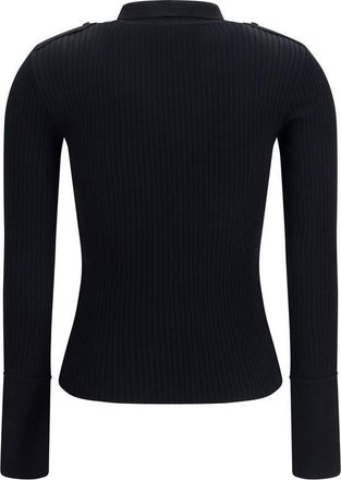 Courr&egrave;ges Womens Black Viscose Dress Shirt