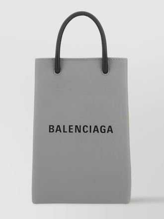 Balenciaga shopping leather phone case