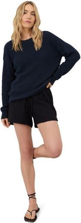 Pact Organic Cotton Coastal Double Gauze Shorts in Jet Black at Nordstrom, Size Xx-Large