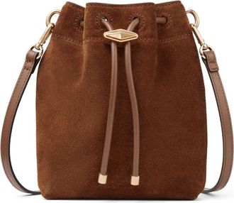 Jimmy Choo London Cinch mini bucket bag - women - Suede - One Size - Brown