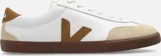 Veja Womens WOMENS VOLLY LEATHER SNEAKERS - White - Size: 7
