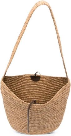 The Row Tassen, Dames, Beige, ONE Size, Leer, Alma Schoudertas