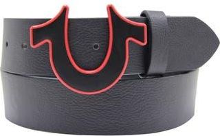 True Religion Horseshoe Buckle Belt in Black at Nordstrom Rack, Size 34