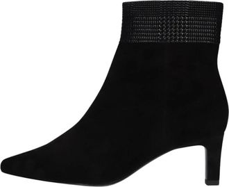 Peter Kaiser 75338 Enkellaarsjes - Dames - Schoenen - Zwart - Maat: 40 EU Zijde