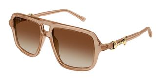 Gucci GG2052S 004 Womens Sunglasses Brown Size 53 - Free RX Lenses - Free RX Lenses