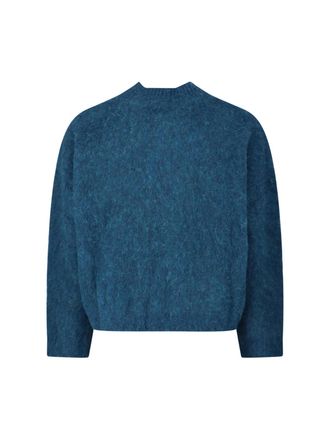 Martine Rose Mens Sweaters Blue Superfine Alpaca