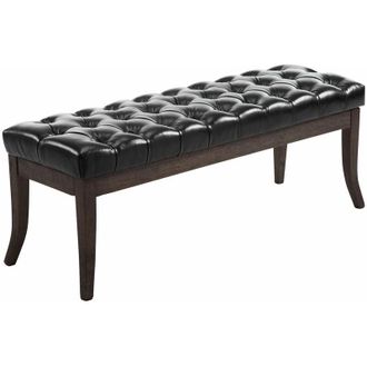 Clp Taburete Recibidor Ramses En Madera Oscura Negro 120 Cm
