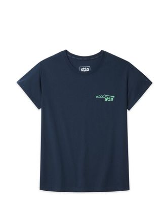 Stio | Womens Teton Elevations Tee Shirt, Size Extra Small in Mountain Shadow