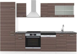 Vicco Mueble De Cocina R-line, Precioso Gris/blanco, 300 Cm, Et Antracita, Vicco