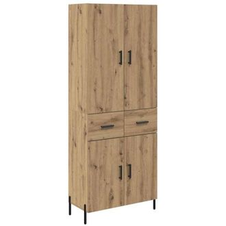 vidaXL Highboard Artisan Oak 69.5 x 34 x 180 cm Engineered Wood vidaXL