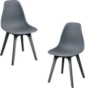 Regalos Miguel Regalos Miguel - Packs Sillas Comedor - Pack 2 Sillas Kelen Suprym - Gris oscuro