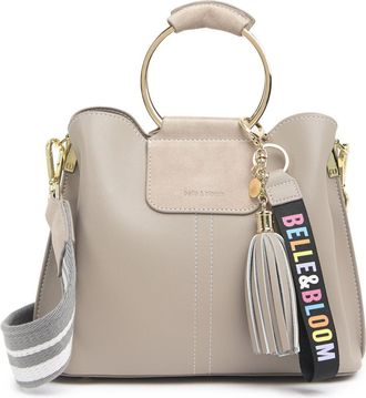 Belle & Bloom Twilight Leather Cross Body Bag in Grey/grey Suede at Nordstrom