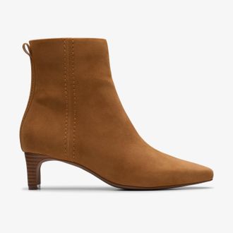Clarks Edina Up Tan Suede