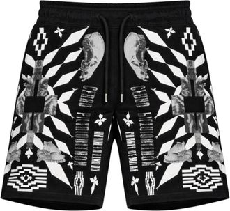 Marcelo Burlon Bermuda Shorts - Heren - Korte Broeken - Zwart - S - Katoen - Korte Broeken