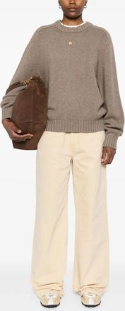 Khaite Womens Mae Cashmere Jumper - Grey - Size Small