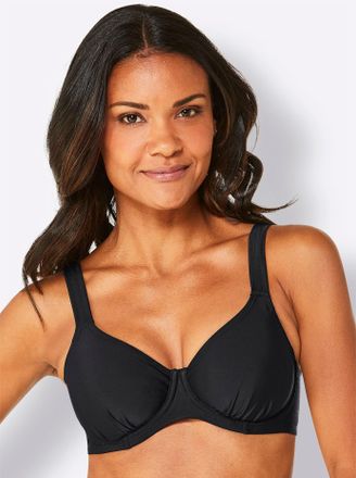 Feel Good B&uuml;gel-Bikini-Top FEEL GOOD, Damen, Gr. 38, Cup C, schwarz, Elasthan, Polyamid, Bikini-Oberteile B&uuml;gel-Bikini-Top