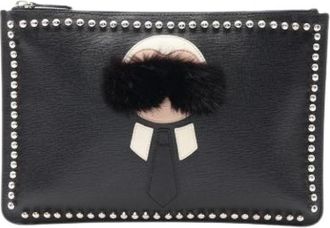 Fendi Pre-owned Borsa a Mano in Pelle - - Pre-owned - Uomo - Nero - ONE SIZE