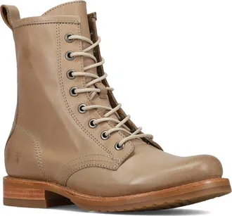 Frye Veronica Flex Combat Boot in Ash at Nordstrom, Size 6.5