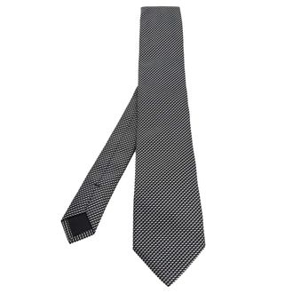 HUGO BOSS Boss By Hugo Boss Monochrome Patterned Silk Jacquard Tie