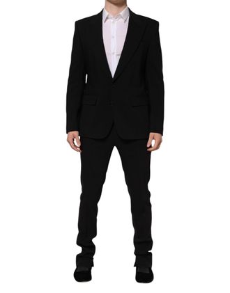 Dolce & Gabbana Black MARTINI Single Breasted 2 Piece Mens Suit