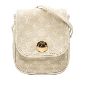 Louis Vuitton Pre-owned Monogram Mini Lin Shoulder Bag - Dames - Pre-owned - Beige - Maat: ONE Size Leer