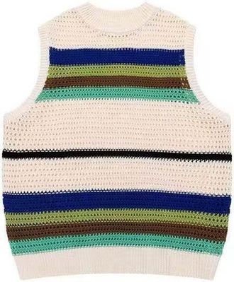 Generic Mens Sleeveless Jumpers & Knitted Gilets Mens Sleeveless Knitted Tank Tops Jumper V Neck Jumpers Vest Cotton Casual Autumn Winter Ribbed Tanks Tops