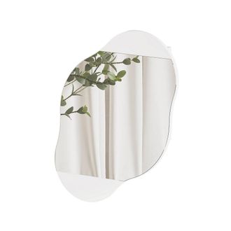Dmora Espejo Asterisco, Estructura De Vidrio, 60x75h Cm Blanco