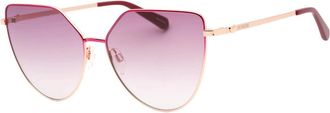 Love Moschino Womens Love Moschino Fuchsia Pink Lens Rose Gold Frame Sunglasses - Size: ONE size