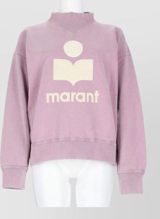 Isabel Marant cotton blend logo-print high-neck sweatshirt
