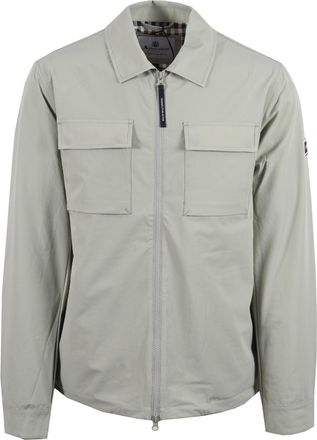 Aquascutum Mens SHELL SP OVERSHIRT SALVIA - Green Cotton - Size X-Large