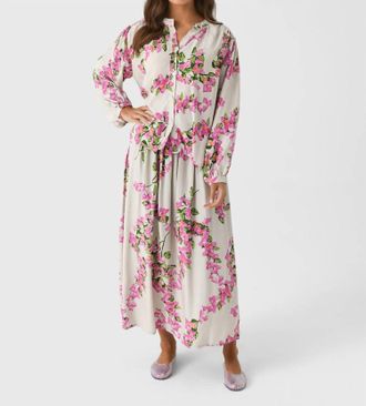 Natalie Martin Bella Skirt In Bougainvillea Mother Of Pearl