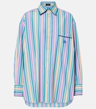 【関税&送料込】Etro Light Blue Cotton Oversize Shirt Etro Light Blue Cotton Oversize Shirt - Light Blue | Garmentory