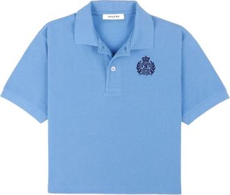 Sporty & Rich Polo H&W con ricamo - Blu