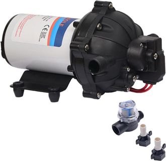 OEM Bomba De Diafragma Autocebante De 24 V, 5 C&aacute;maras, 5,5 Gpm, 70 Psi, Con Filtro Y Accesorios (jard&iacute;n, Autocaravana)