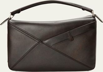 Loewe Mens Large Panta Puzzle Calfskin Shoulder Bag